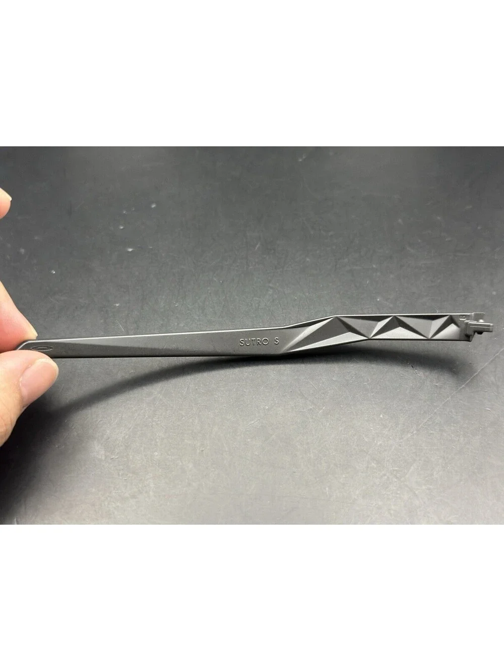 Oakley Sutro S Matte Carbon OEM Left Replacement Arm ( No Icon)